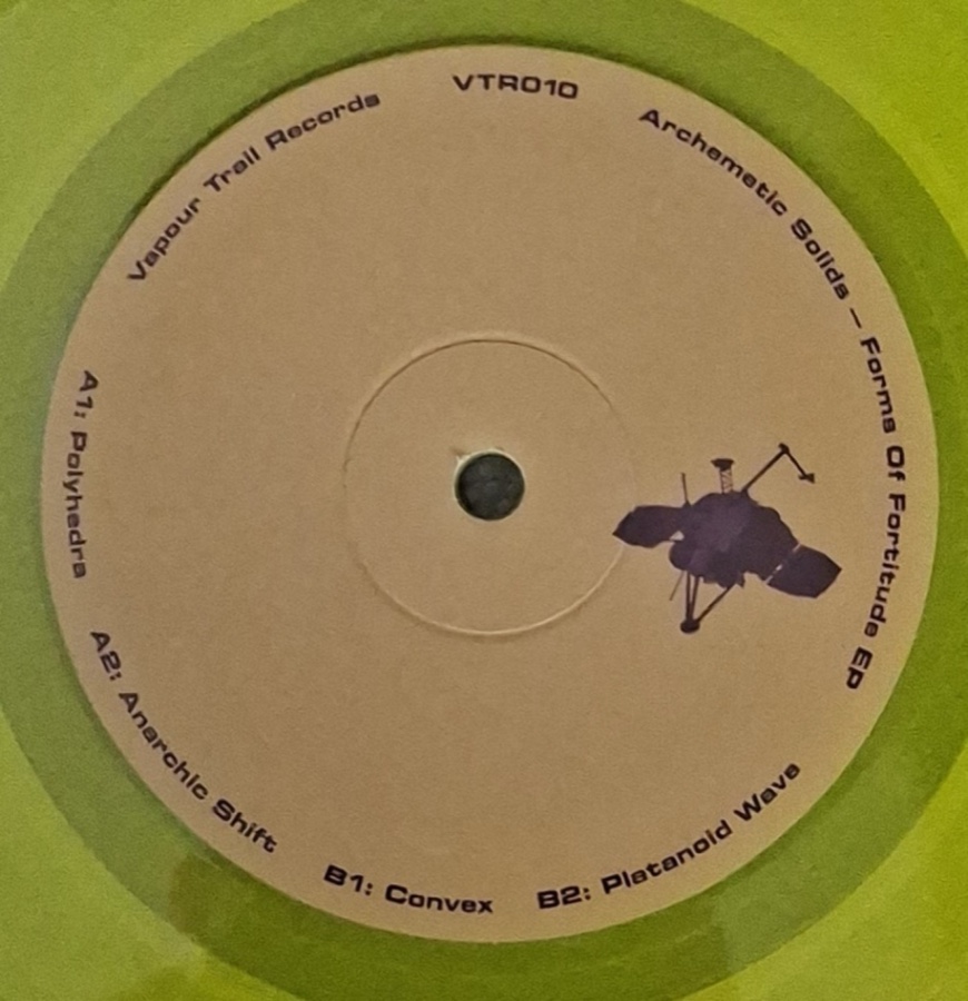 Archemetic Solids — Forms Of Fortitude EP (VTR010) record label